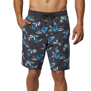 NWT Hang Ten Men's Floral Print 10" Inseam Beach Swim Shorts